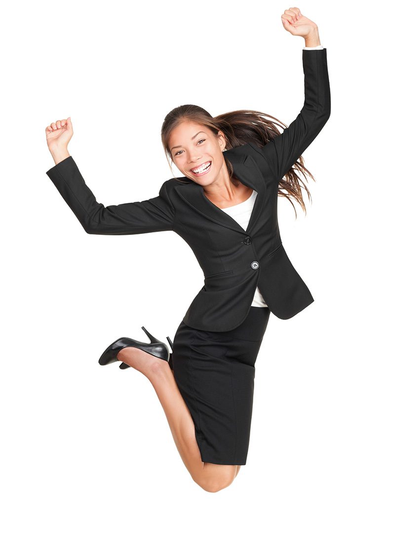 Girl Jumping with Joy - Affordable Website for Small Businesses